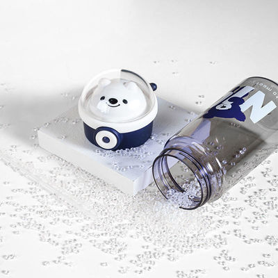 Bouteille d'eau d'ours en plastique avec paille pour enfants