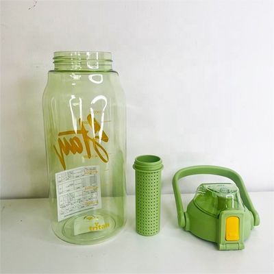 Bouteille d'eau pour infusion de fruits de voyage 1000 ml Tritan Sports Sac à thé en plastique Bouteille d'infusion
