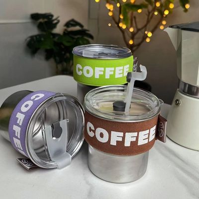 Couleur personnalisée 400 ml 304 en acier inoxydable étanche Portable bouteille mini thermos à large bouche