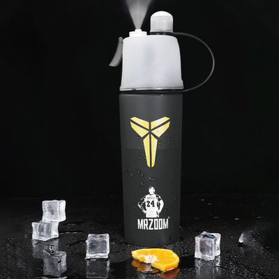 Unisexe Voyage en plein air Cool Vélo double muré 600 ml Bouteille isolée en plastique