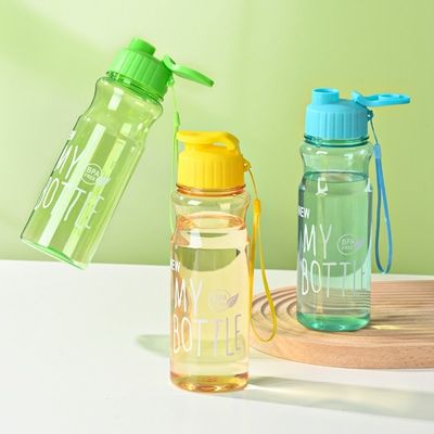 500 ml de tasse d'eau froide en PET transparente parfaite pour les sports de plein air et l'eau bouillante