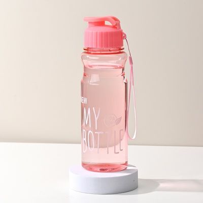 500 ml de tasse d'eau froide en PET transparente parfaite pour les sports de plein air et l'eau bouillante