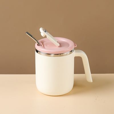 500 ml tasse à café en acier inoxydable bouche large étanche isolé durable pour camping