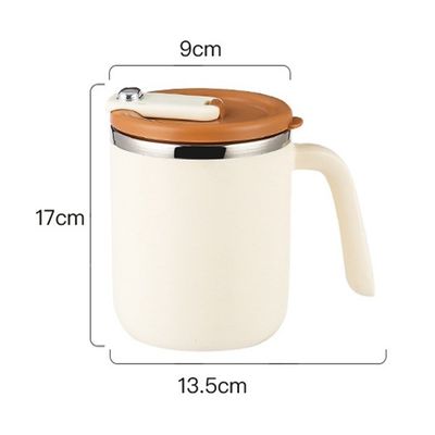 500 ml tasse à café en acier inoxydable bouche large étanche isolé durable pour camping