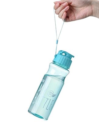 Bouteille d'eau transparente en plastique PET de 500 ml personnalisée pour l' hydratation en extérieur