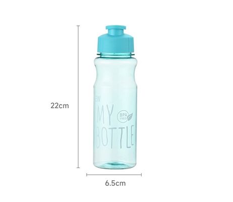 Bouteille d'eau transparente en plastique PET de 500 ml personnalisée pour l' hydratation en extérieur