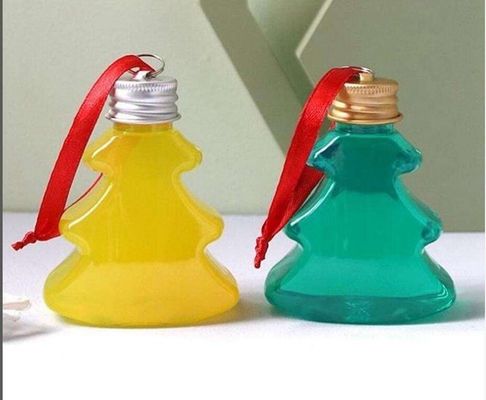 500 ml de bouteille de jus de bonhomme de neige transparente et créative avec couvercle pour les articles de fête