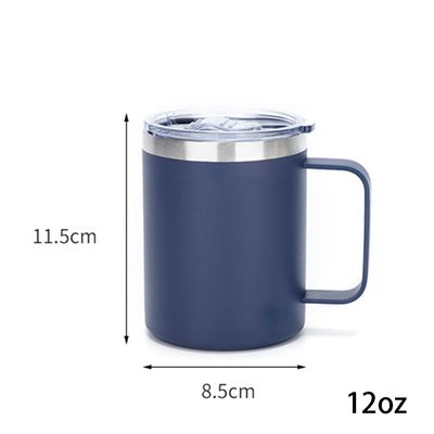 Une tasse de café chaude de voyage en acier inoxydable 304 en métal