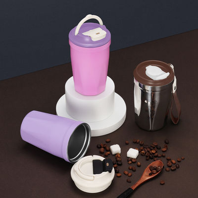 Bouteille de café en acier inoxydable isolée de 420 ml avec couvercle imperméable