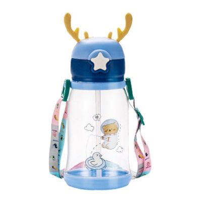 600 ml Capacité Logo personnalisé Transparent Cuve en paille en plastique de qualité alimentaire pour enfants