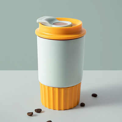 Coupe de café isolée réutilisable avec couvercle scellé 350 ml tasse portable en acier inoxydable