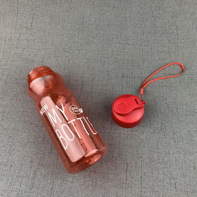10 couleurs Unisexe École classique Bouteilles d'eau en plastique clair pour le camping PC Gradient