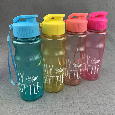 10 couleurs Unisexe École classique Bouteilles d'eau en plastique clair pour le camping PC Gradient