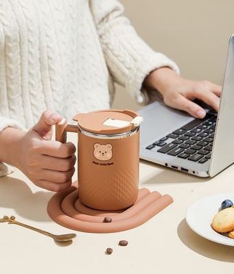 Coupe de café en acier inoxydable 304 durable à 450 ml, étanche à l'eau pour étudiants