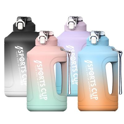 Bouteille d'eau de sport de grande capacité durable 2300 ML 3800 ML avec conception en dégradé de dépollution