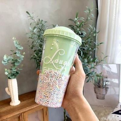 Performance d'isolation thermique 550 ml Glitter clair sans BPA