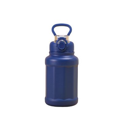 Coupe de thermos sous vide en acier inoxydable de sport en plein air avec 700 ml de grande capacité et paille
