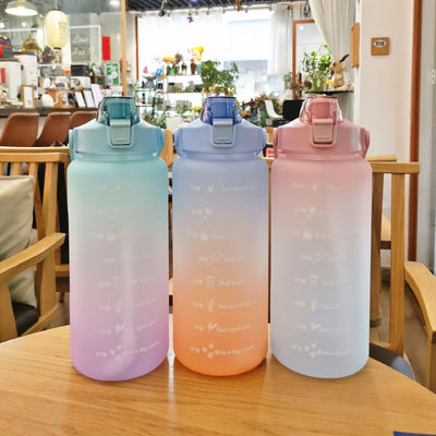 Goutte d'eau d'accompagnement pour adultes de 2000 ml en couleur dégradée avec échelle de temps