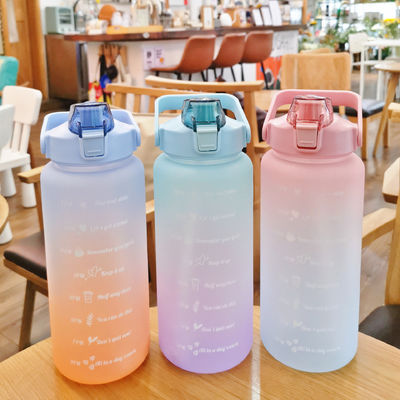 Goutte d'eau d'accompagnement pour adultes de 2000 ml en couleur dégradée avec échelle de temps