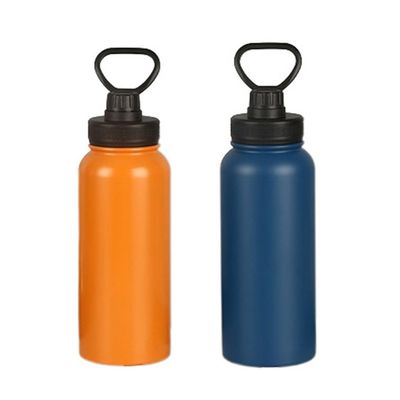 Bouteilles sportives isolées sous vide en acier inoxydable portatives directes de 1000 ml avec poignée