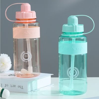 Boisson directe unisexe 1000 ml sans BPA Tritan motivationnel salle de gym Bouteille d'eau en plastique avec horodatage
