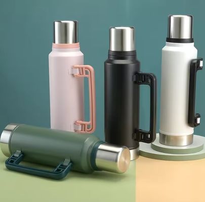 Bouteille d'eau de 1 litre pour l'escalade en plein air Camping Thermos isolé étanche en acier inoxydable
