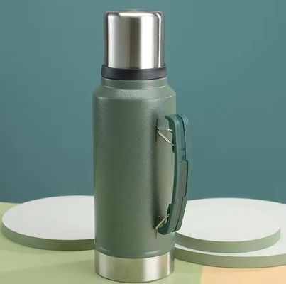 Bouteille d'eau de 1 litre pour l'escalade en plein air Camping Thermos isolé étanche en acier inoxydable