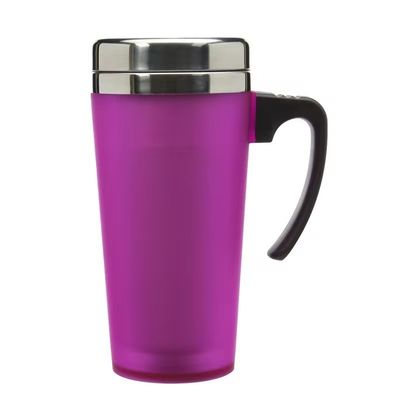 16 oz Portable Sports en plein air Thermos isolé tasse de café en acier inoxydable avec poignée