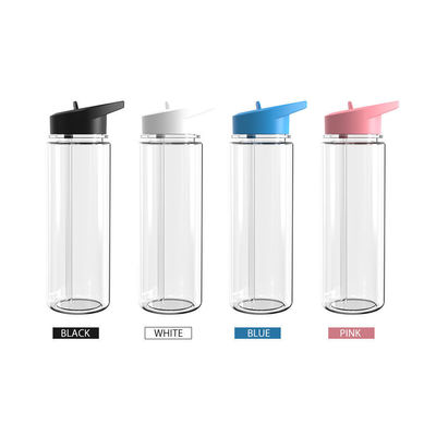 750 ml bouteille d'eau potable en plastique clair pour le sport et le fitness pour l'eau bouillante