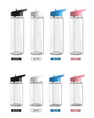 750 ml bouteille d'eau de sport en plastique transparente pour les voyages