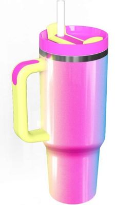 Couleur personnalisée 40oz capacité en acier inoxydable Tumbler Voyage avec poignée pour On-the-go