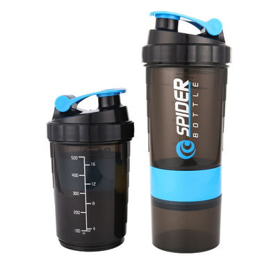 Bouteille de shaker à trois couches personnalisée avec couvercle pour gymnastique