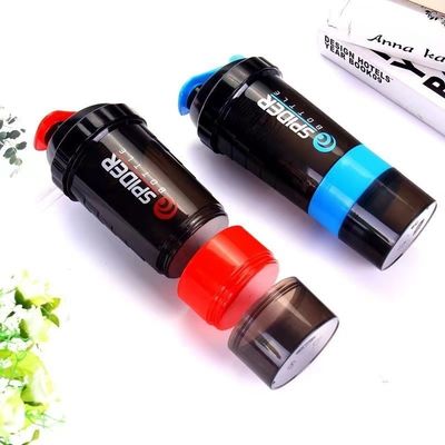 Unisexe Logo personnalisé 500ml Bpa Bouteille de shaker gratuit PP Milk Shake Cup Poudre de protéines Fitness Gym Sports Bouteille d'eau avec boule de mélange