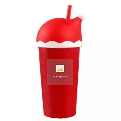 Coupe de Noël 20 oz avec couvercle et paille