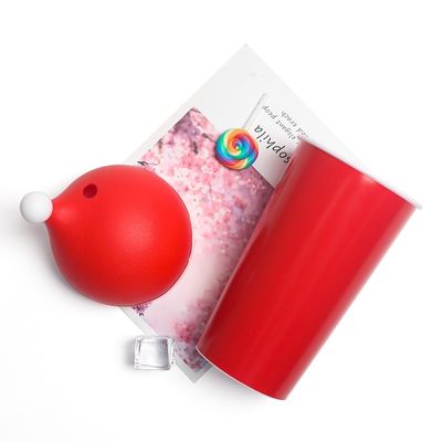 Logo personnalisé 600ml réutilisable en plastique pour enfants tasse de Noël personnalisé Santa Hat Tumbler