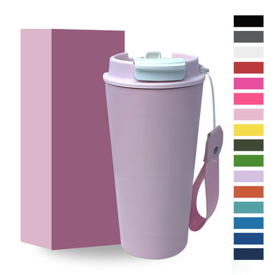 Couleur personnalisée tasse de café portable 350ml/500ml cadeau pour les étudiants style de design moderne