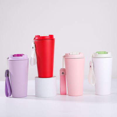 Couleur personnalisée tasse de café portable 350ml/500ml cadeau pour les étudiants style de design moderne