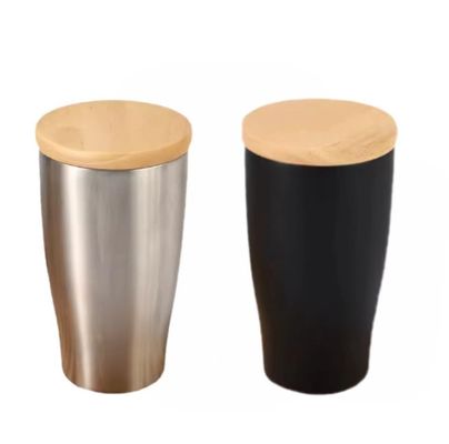 Bouteille d'eau en plastique à grains de bois de 350 ml pour les voyages