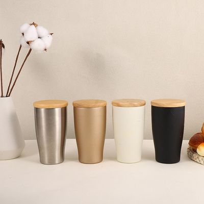 Bouteille à vide en acier inoxydable Coupe de bureau pour hommes avec couvercle et logo sur mesure