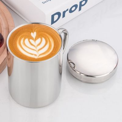 Coupe d'eau en acier inoxydable avec couvercle et poignée personnalisable pour les sports de plein air des étudiants