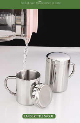 Bouteille d'eau personnalisable en acier inoxydable 304 avec poignée et couvercle 210ml/300ml/400ml Direct