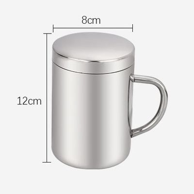 Coupe à café en acier inoxydable 304 Eco-friendly Travel Tumbler Coupe à boire avec poignée de main