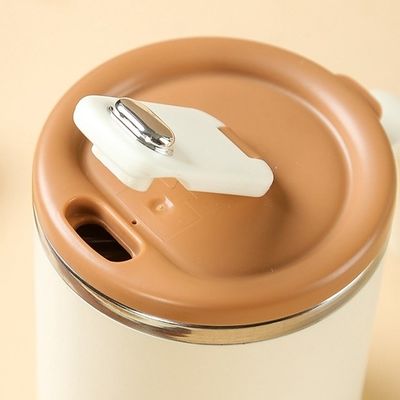 Tombelle à lait sous vide isolée en acier inoxydable réutilisable avec poignée porteuse