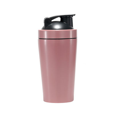 500 ml et 750 ml de gymnase bouteille de shaker en acier inoxydable métallique avec boule de mélange OEM accepté