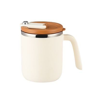 500 ml Logo personnalisé Coupe de voyage isolée en acier inoxydable à double couche avec poignée