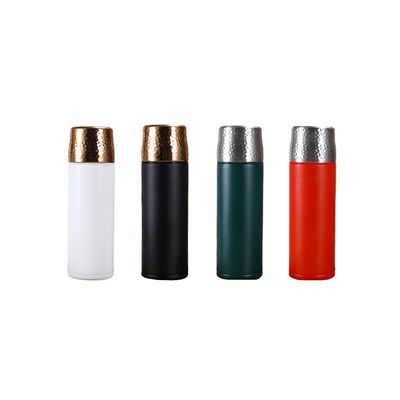 Coupe droite 316 en acier inoxydable couvercle à ressort bouteille thermos de thé portable avec filtre à thé