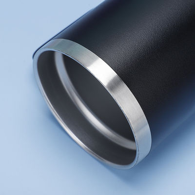 Couvercle à double paroi en acier inoxydable à vide isolant pour café 12OZ tasse de bière droite