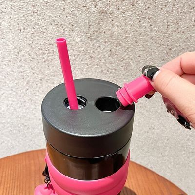 Coupe à tasse de café pour voiture en acier inoxydable 316 à paille 710 ml isolée directement