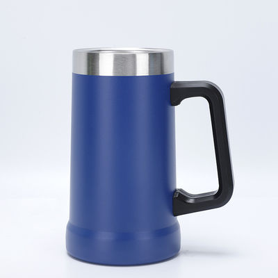 Style de conception minimaliste personnalisable sous vide double paroi isolation en acier inoxydable tasse de café avec poignée