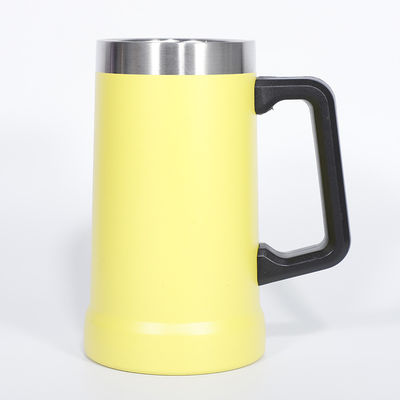 Style de conception minimaliste personnalisable sous vide double paroi isolation en acier inoxydable tasse de café avec poignée